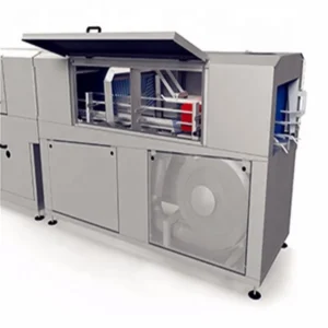 Automatic High Pressure Crate Washing Machine for Plastic Turnover Box Basket Cleaning