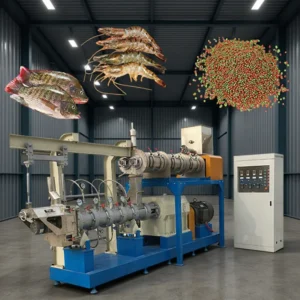Automatic Industrial Fish Food Expander Manufacturing Machinery Plant Complete Fish Feed Pellet Production Extruder Machine Line