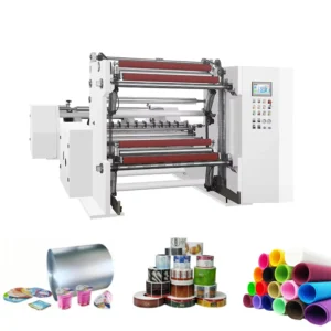 Automatic Kraft Paper Slitting Machine PVC Film Non woven Material Coil Slitting and Rewinding Machine