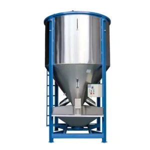 Automatic Large Compound Mixing Machine 500~15000 Kg Hopper Vertical Plastic Mixer With Heating
