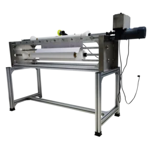 Automatic Motor Foil Rewinding Machine Film Slitting Rewinder Paper Roll Rewinder