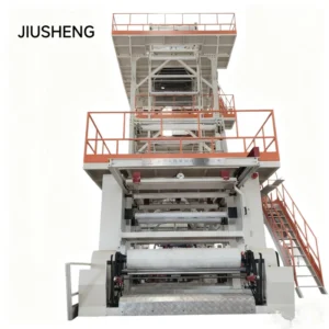 Automatic Multilayer LDPE PE PA Plastic Film Blowing Machine with Motor for Continuous Manufacturing