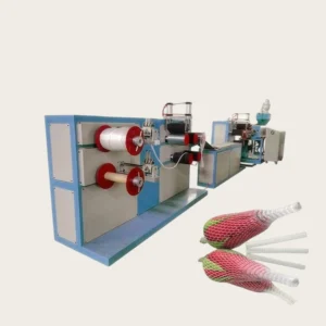 Automatic PE Flower Netting Production Machine Double-screw Stainless Steel Knotless Net Extruder Motor