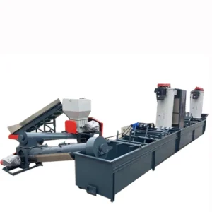 Automatic PE HDPE Plastic Recycling Washing Line with Dewatering Machine 1500kg/h Capacity