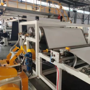 Automatic PE TPO EVA PVC Self adhesive 2m Wide Sheets Plates Film Extrusion Cast Production Line Single Screw Extruder Calender