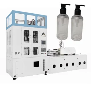 Automatic PET PETG Cosmetic Jar ISBM Machine 0.01mm Precision Injection Stretch Blow Molding Plant for Luxury Packaging
