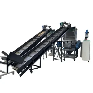 Automatic PET Plastic Bottle Recycling Machine Dewatering Label Remover Bale Opener Stainless Steel High Productivity