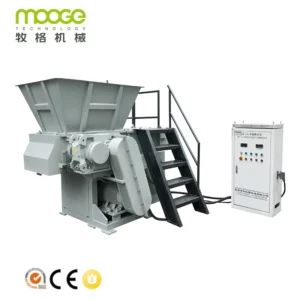 Automatic PP PE Films Bags Head Material Large Block Material Single Shaft Plastic Shredder Machine Recycling