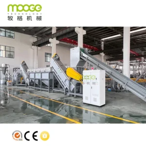 Automatic PP PE Waste Film Recycling Washing Line with Dewatering Machine Motor and Pump