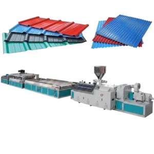 Automatic PVC Double Layer Corrugated Twin-wall Hollow Wave Roofing Sheet Making Machine Line Single Screw Extruder
