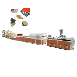 Automatic PVC Foam Board and Sheet Extrusion Production Line with Plastic Extruders 300-450kg/h Capacity