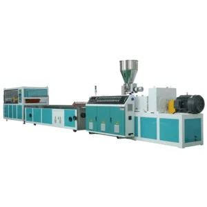Automatic PVC Profile Extrusion Line Wood Plastic WPC Board Extruder Machine Manufacturing PE PP PET Pipes Filaments Twin Used
