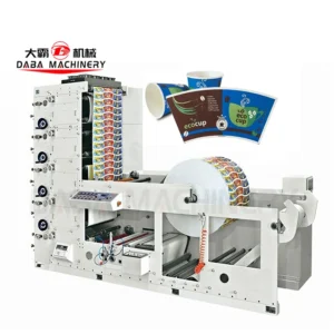 Automatic Paper Cup Fan Printing and Die Cutting Machine Coffee Paper Cup Flexo Printing Machine