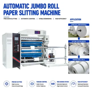 Automatic Paper Slitting Machine Jumbo Roll Slitting for Processing Large Rolls into Small Rolls for Packaging Paper Film