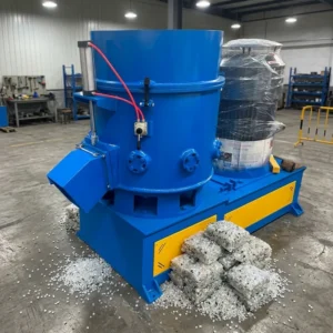 Automatic Plastic Agglomerator PE PP PET BOPP Film Landfill Recycling Pelletizing Machine with Water
