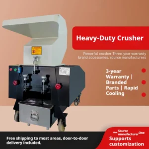 Automatic Plastic Crusher Industrial Waste Granulator Powder Machine Edge feeding Gear PVC Blade Cutter Sprue Engine Gearbox