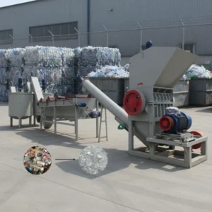 Automatic Plastic Crushing Washing Recycling Line Heavy Duty PET Bottle PP PE Film Flakes Washing Plant Waste Recycling Machine