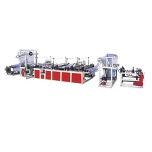 Automatic Plastic Garbage Bag Making Machine Automatic Ribbon through Rolling Garbage Bag Making Machine
