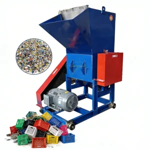 Automatic Plastic Pipe Shredder Grinder for PE PVC PET Recycling