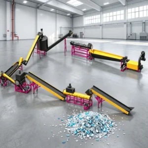 Automatic Recycle Washing Line PET Bottle Hot Washing Line Machine