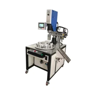 Automatic Rotary Ultrasonic Plastic Welding Machine 15kHz for ABS PE PC PP Electronics Filter Welder