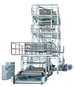 Automatic Single Layer Polythene HDPE LDPE PP PE Plastic Film Blowing Extrusion Machine 65 Plastic Extruder