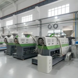 Automatic Single Screw Waste Plastic Recycling Pellet Making Machine PP PE ABS Plastic Granules Extrusion Line with PLC