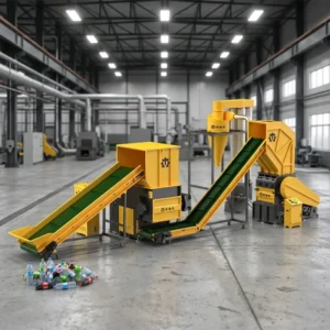 Automatic Single Shaft Shredder for Woven Fabrics Film Rolls Ton Bags Waste Paper Wood Pallets ABS PC Plastic Pipes