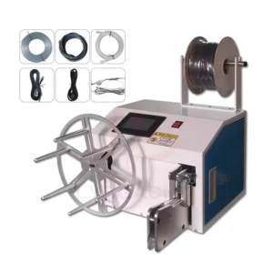 Automatic Small Cable Wire Winding and Binding Machine Intelligent Touch Screen for USB Data Cable Power Cord Tie Winder