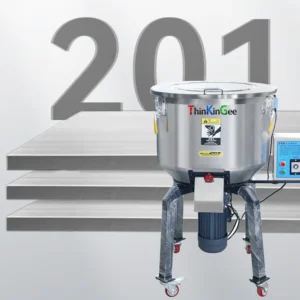Automatic Stainless Steel Double-Screw Conical Mixer Machine Plastic Pellet Raw Grain Powder 500kg/h Capacity 380V