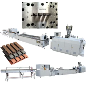 Automatic Twin Screw Extruding Machine for Outdoor WPC Plastic Wood Futed Wall Panel Making