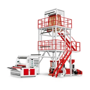 Automatic Two Layer ABA PE Film Blowing Machine LDPE HDPE LLDPE