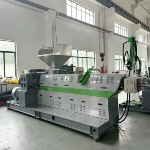 Automatic Two Stage Plastic Pelletizer Single Screw PP PE Recycling Granulator