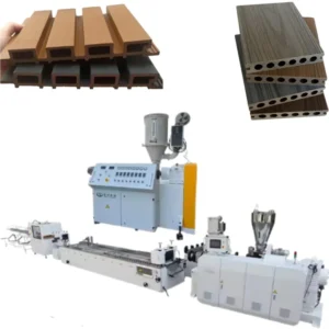 Automatic WPC Deck Board Extrusion Production Line for PE Wood Plastic Composite Turnkey Solution