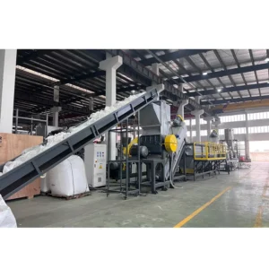Automatic Waste PP PE Film Recycling Washing Line Dewatering Machine High Capacity Clean Plastic Motor Gearbox