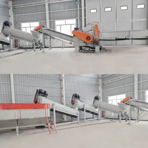 Automatic Waste Plastic Film Bags Recycling Line with Engine & Bearing High Capacity Extruder for Plastic Pellet Production