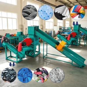 Automatic Waste Plastic Recycle Crushed PVC PET PP PE Film and Woven Bag Plastic Crusher Washing Machine Line