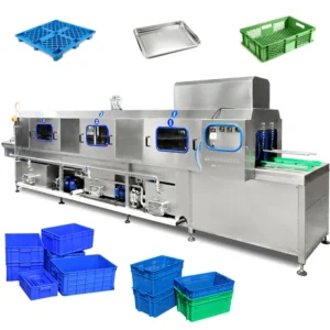 Automatic commercial basket washing machine crate pallet tray washer and dryer