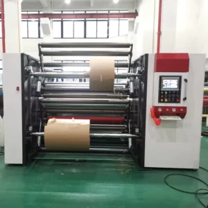 BINBAO PE Coated Laminated Cardboard Paper Rolls Slitting Rewinding Slitter Machine with Hydraulic Lifter and Web Guider