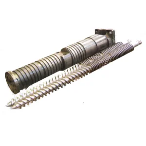 Bi-metal Abrasion Resistant Screw and Barrel for Block Type Conic Twin Screw Extruder Extrusion Machine