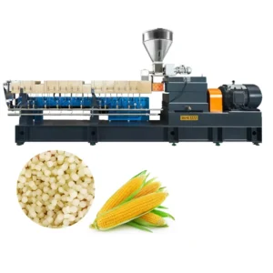 Biodegradable Plastic Pelletizer Production Line Double Screw Extruder Extrusion Granules Making Machine