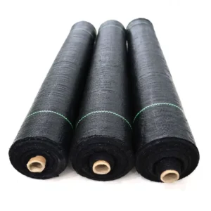 Black Agricultural Mulch Film Geotextile Plastic Ground Cover Woven PP Landscape Weed Control Barrier Mat Cutting