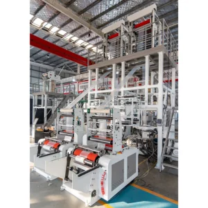 Blown Film Machine Single Screw Double Die Head Film Blowing Machine Double Output PE Film Extrusion Line