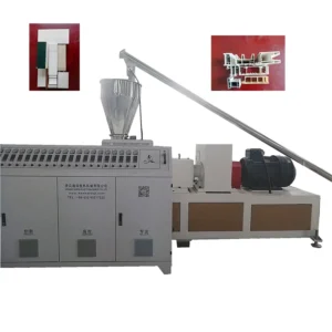 Building PVC Profiles High Speed Output Customized Double Screw Extruding Production Line Price Making Machine