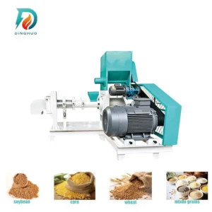 Bulking Machine Electric Twin Screw Pellet Dry Feed Extruder Automatic Multifunctional Breeding Feed Processing Equipment