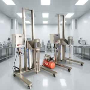 CE Cosmetic Liquid Soap Cream 200 Liters Mixing Tank Pneumatic Lift High Speed Emulsifying High Shear Homogenizer Mixer