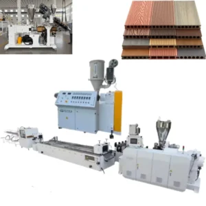 CE Factory Outdoor Garden WPC UPVC CPVC Profile Board Making Machine Twin Screw Extruder Digital Control for PE WPC Plates