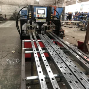 CNC Hanging Basket Steel Pipe Automatic Punching Machine Pipe Profile Punching and Cutting Combined Machine