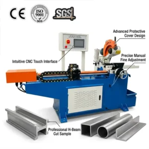 CNC Pipe Cutting Machine For Square Stainless Steel Carbon Steel Pipe Profiles