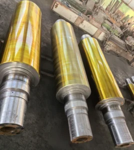 Calender Machine Double Press Rollers Rubber Mixing Machinery Roller Alloy Chilled Cast Iron HS72 77 Durometer